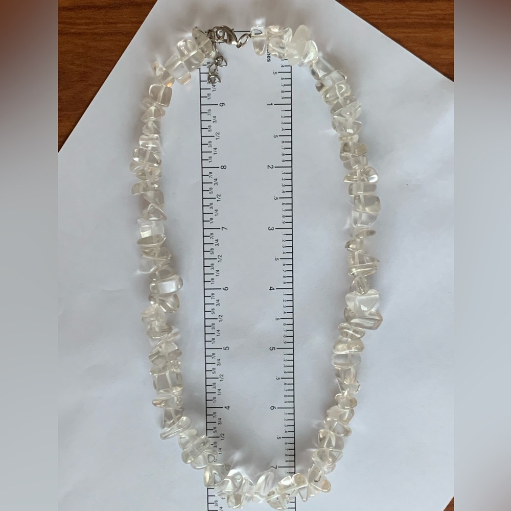 Clear Quartz Crystal Necklace - image 5